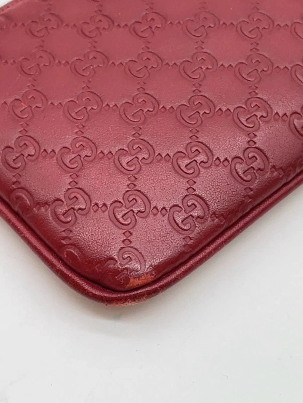 Auth Gucci Micro Guccissima
Leather Red Coin Case - Picture 6 of 12